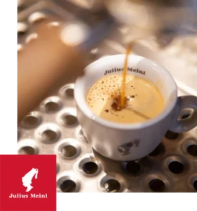 Julius Meinl coffee at the Hotel Rossmann
