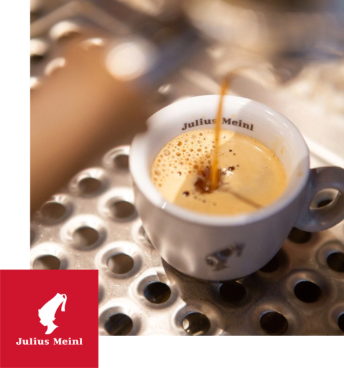 Julius Meinl koffie in Hotel Rossmann